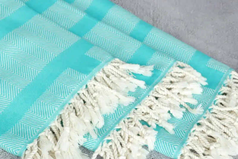 Custom Beach Towel, Customized Towels, Turkish Towel Beach Towel, 68x38 Cotton Chevron Towel, Bachelorette Party Gifts, Absorbent Turkish towel - 6