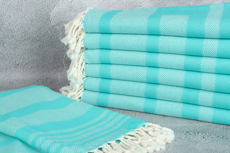 Custom Beach Towel, Customized Towels, Turkish Towel Beach Towel, 68x38 Cotton Chevron Towel, Bachelorette Party Gifts, Absorbent Turkish towel - 3