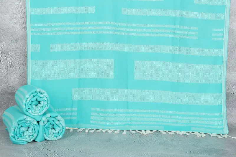 Custom Beach Towel, Customized Towels, Turkish Towel Beach Towel, 68x38 Cotton Chevron Towel, Bachelorette Party Gifts, Absorbent Turkish towel - 1
