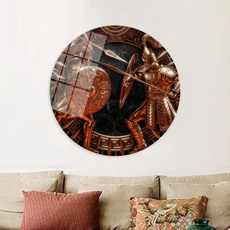Spartan Warrior Canvas: Game Room Art, Printed Canvas