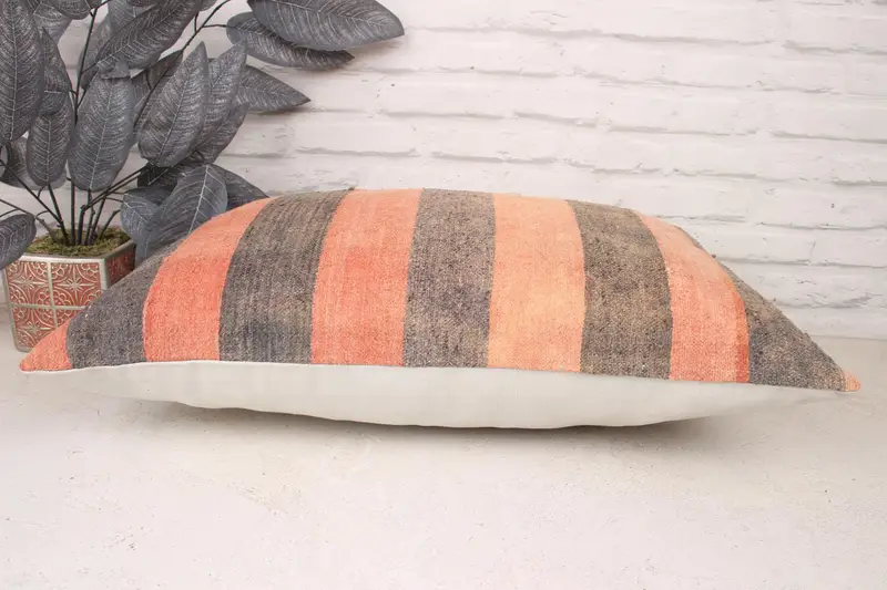 Pillow for Sofa, Interior Designer Pillow, Boho Pillow, Floor Cushion Cover, Cushion Case, 16x24 Brown Cushion, Christmas Pillow Case - 5