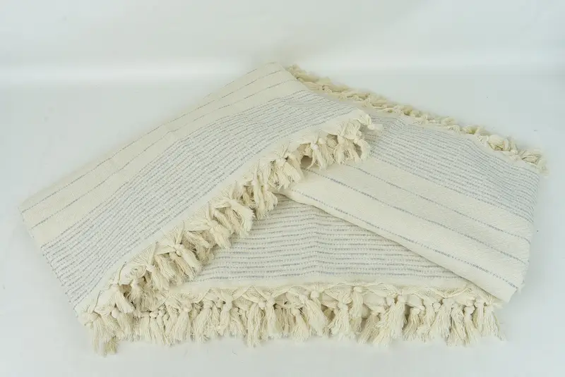 98x92 Cotton Striped Design Towel, Woven Throw Blanket, Bridesmaid Gifts, Gifts For Him, Family Gift Basket, Housewarming Gift, Decorative Bedspread - 6