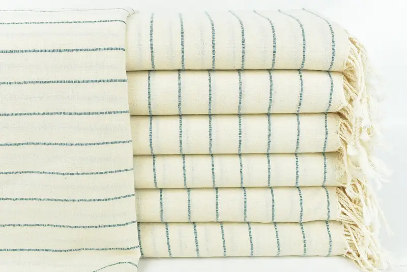 Bridesmaid Gift, Absorbent Turkish towel, Employee Gifts, Monogrammed Beach Towel, Holiday Towel, 64x38 Linen Striped Towel, Gift For Wedding Day - 1
