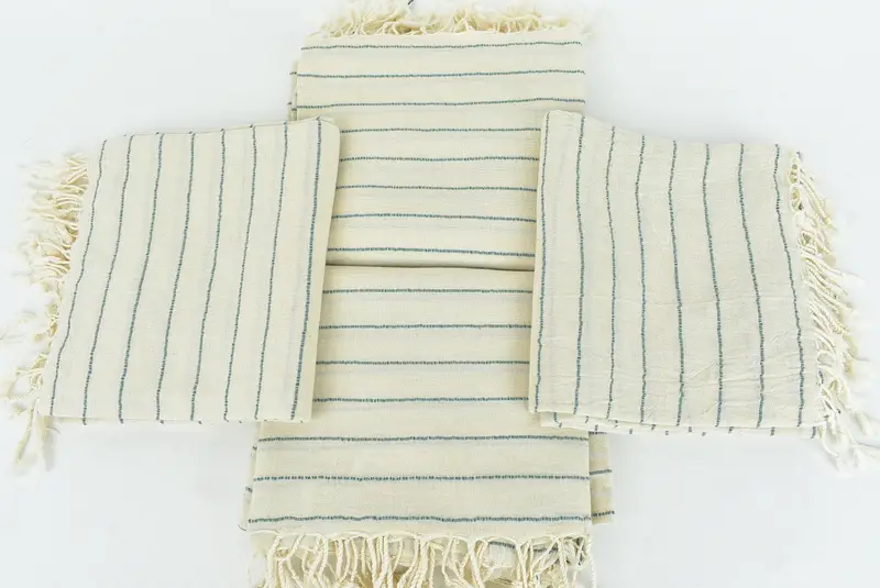 Bridesmaid Gift, Absorbent Turkish towel, Employee Gifts, Monogrammed Beach Towel, Holiday Towel, 64x38 Linen Striped Towel, Gift For Wedding Day - 6
