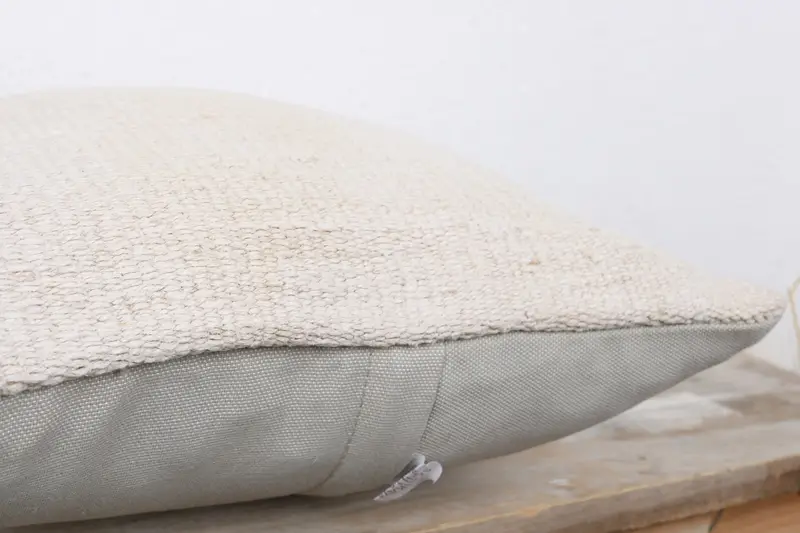 Pillow Sham, Outdoor Pillow Sham, Kilim Pillow Cover, Pillow for Couch, Ethnical Kilim Rug Pillow, Designer Throw Cushion, 14x14 White Pillow Case - 6