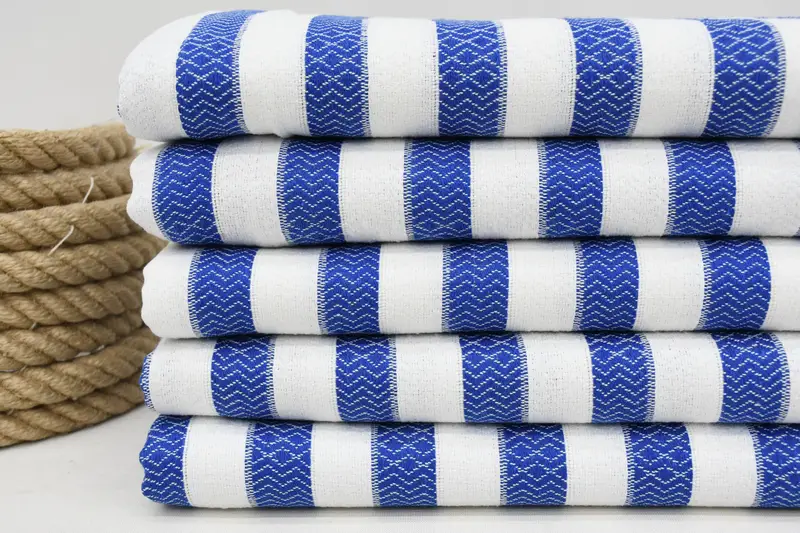 Summer Gift, Bachelor Towel, Extra large Turkish bath towel, Yoga Towel, Turkish beach towel, Memorial Gift, Bath towel, 70x36 Cotton Striped Towel - 3