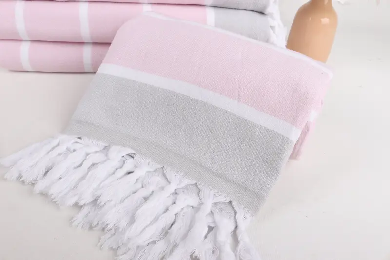 68x40 Cotton Striped Terry Towel, Custom Towel, Grandma Gift, Personalized Beach Towel, Custom Wedding Gift, Quick-dry travel peshtemal towel - 4