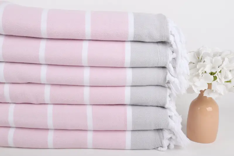 68x40 Cotton Striped Terry Towel, Custom Towel, Grandma Gift, Personalized Beach Towel, Custom Wedding Gift, Quick-dry travel peshtemal towel - 3