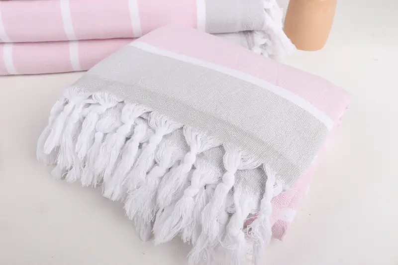 68x40 Cotton Striped Terry Towel, Custom Towel, Grandma Gift, Personalized Beach Towel, Custom Wedding Gift, Quick-dry travel peshtemal towel - 5