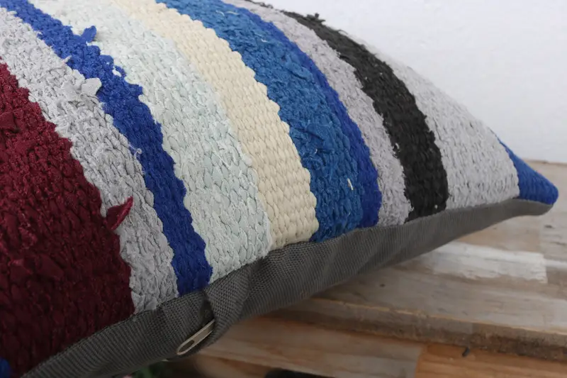 Boho Pillow Sham Cover, Antique Pillows, Cushion, 16x16 White Cushion Case, Pillow for Sofa, Aztec Pillow Cover, Handmade Pillow Sham - 6