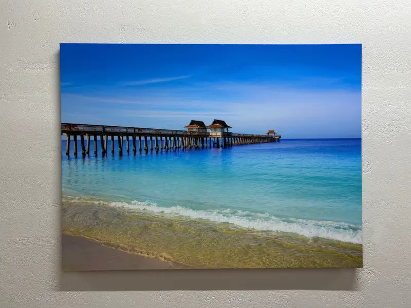 Tropical Seascape Canvas: Coastal Florida Beach Print