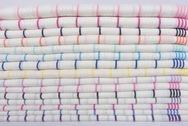 Toalla a rayas de algodón de 70x40, toalla Hammam, regalo de soltero, toalla de bordado, toalla turca EE. UU., Favores de despedida de soltera de Miami, toalla turca grande - 2