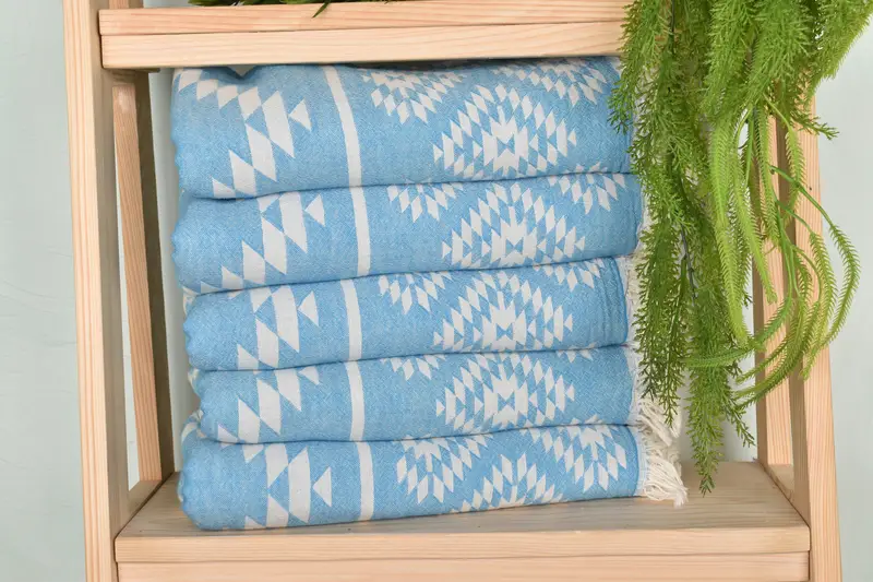 Turkish beach towel, Travel Towel, Monogrammed Beach Towel, House Warming Gift, Bachelor Towel, Best Friend Gift, 70x36 Cotton Kilim Towel - 3