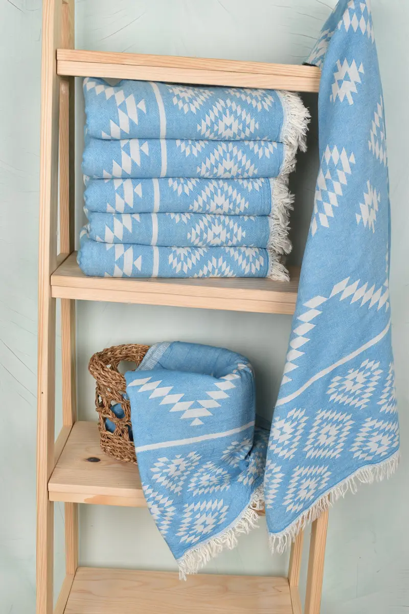 Turkish beach towel, Travel Towel, Monogrammed Beach Towel, House Warming Gift, Bachelor Towel, Best Friend Gift, 70x36 Cotton Kilim Towel - 4