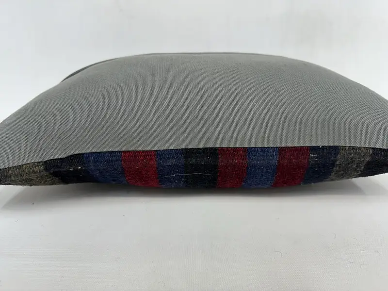 Cushion Cover, Boho Pillow, Interior Designer Pillow, Handmade Kilim Cushion, 12x20 Purple Pillow Cover, Tapestry Cushion Cover - 7