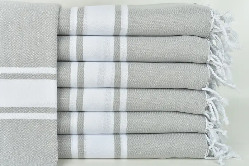 Personalized Wedding Gift For Couple, Bridesmaid Gift Towel, Quick-Dry Beach Towel, Pool Towels, Custom Wedding Gift, 70x40 Cotton Striped Towel - 1