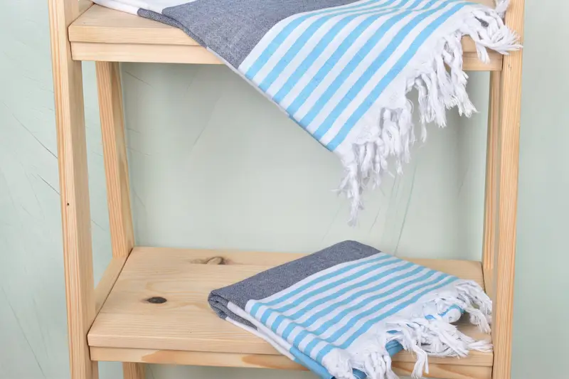 Gift For Him, 68x32 Cotton Striped Towel, Home Decor Gifts, Eco-friendly Turkish towel for home and travel, Gift For Best Friend, Absorbent towel - 5