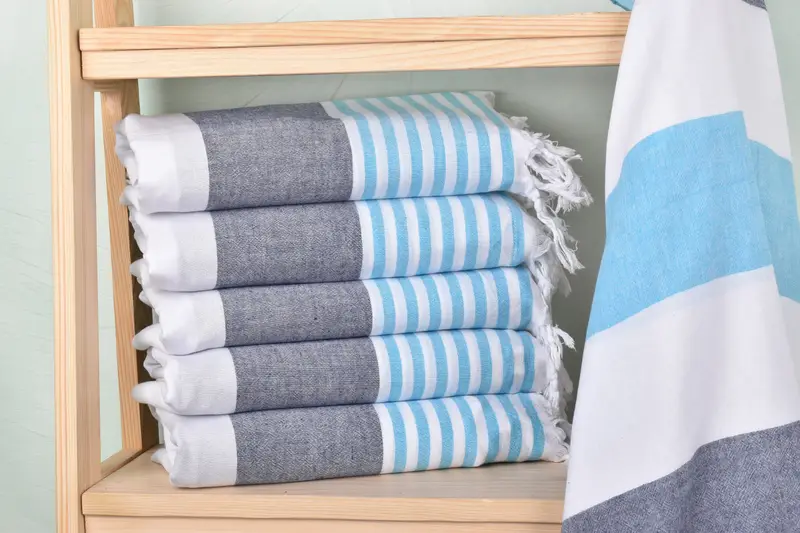 Gift For Him, 68x32 Cotton Striped Towel, Home Decor Gifts, Eco-friendly Turkish towel for home and travel, Gift For Best Friend, Absorbent towel - 2