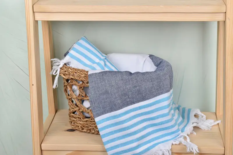 Gift For Him, 68x32 Cotton Striped Towel, Home Decor Gifts, Eco-friendly Turkish towel for home and travel, Gift For Best Friend, Absorbent towel - 4