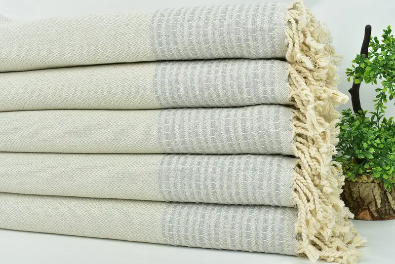Brautduschgeschenk, 70x36 Baumwollstreifentuch, großes türkisches Handtuch, Valentinstag Geschenk für ihn, Spahandtuch, weiches Handtuch, Hochzeit Handgeschenk - 3