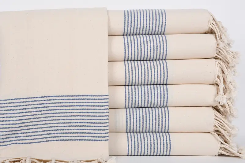 Turkish Towel Beach, Best Friend Christmas Gift, Organic Turkish towel, 68x40 Linen Striped Towel, Girls Weekend Favors, Personalized Turkish Towel - 1