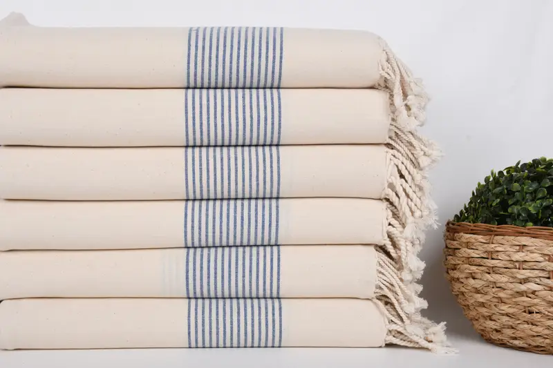 Turkish Towel Beach, Best Friend Christmas Gift, Organic Turkish towel, 68x40 Linen Striped Towel, Girls Weekend Favors, Personalized Turkish Towel - 3
