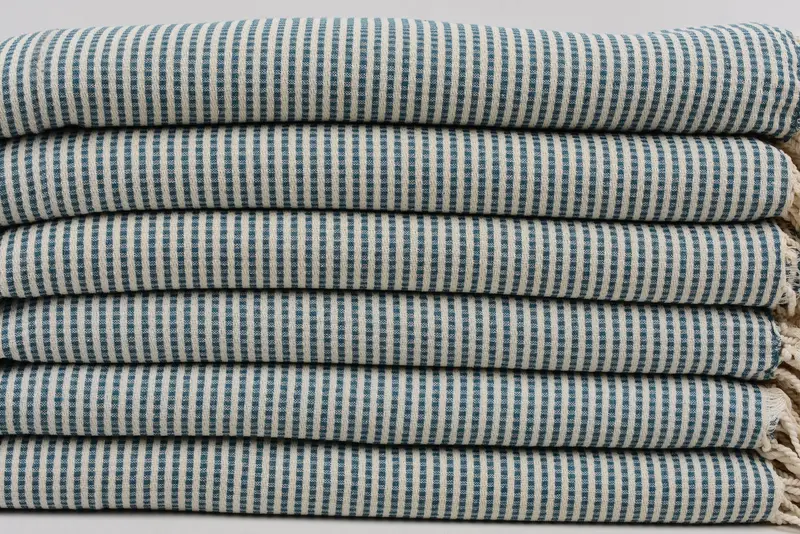 70x40 Baumwollstreifentuch, Geschenk für ihn, Geschenk für sie, handgewebtes türkisches Handtuch, sandresistente Peshtemal, Junggesellenpartygeschenke, Brautduschengeschenk - 3