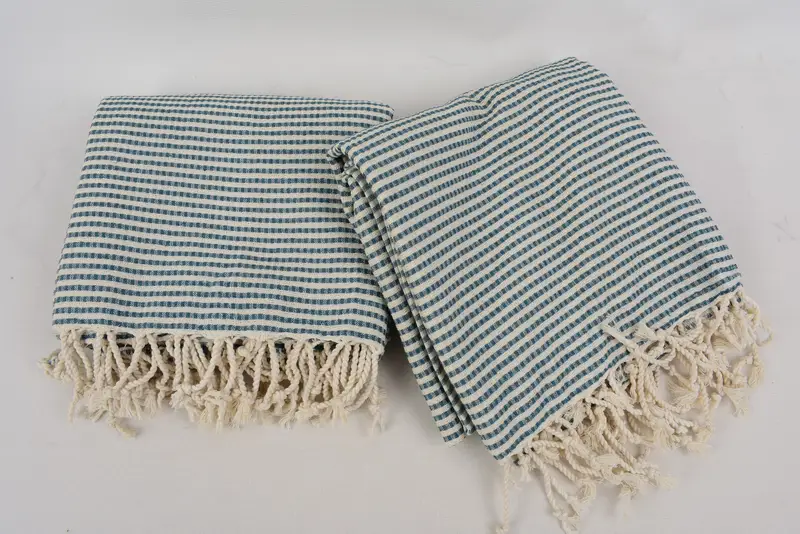 70x40 Baumwollstreifentuch, Geschenk für ihn, Geschenk für sie, handgewebtes türkisches Handtuch, sandresistente Peshtemal, Junggesellenpartygeschenke, Brautduschengeschenk - 7