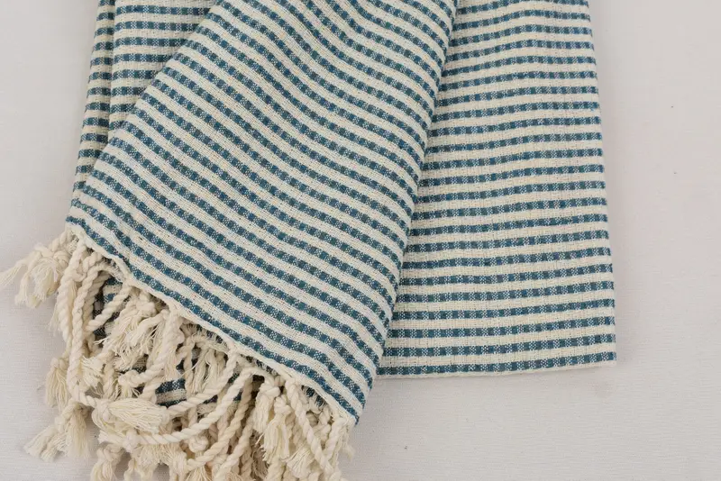 70x40 Baumwollstreifentuch, Geschenk für ihn, Geschenk für sie, handgewebtes türkisches Handtuch, sandresistente Peshtemal, Junggesellenpartygeschenke, Brautduschengeschenk - 6