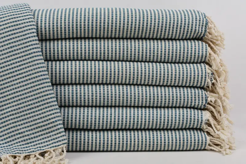 70x40 Baumwollstreifentuch, Geschenk für ihn, Geschenk für sie, handgewebtes türkisches Handtuch, sandresistente Peshtemal, Junggesellenpartygeschenke, Brautduschengeschenk - 1