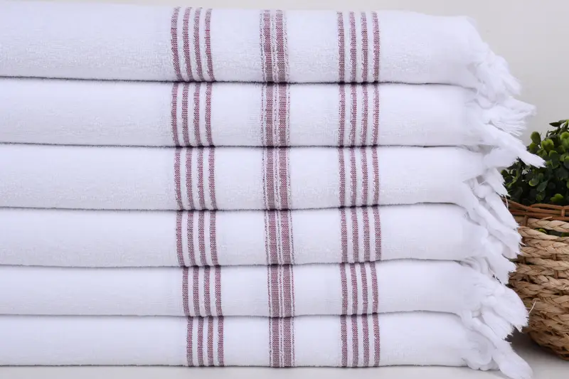 Düğün Hediyesi, Küçük Banyo Havlusu, Kişiselleştirilmiş Ev Hediyesi Düğün, Hoş Geldiniz Düğün Hediyesi, Monogram Mutfak Havlu, 40x18 Pamuklu Çizgili Terry Havlu - 2