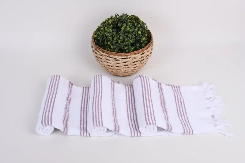 Düğün Hediyesi, Küçük Banyo Havlusu, Kişiselleştirilmiş Ev Hediyesi Düğün, Hoş Geldiniz Düğün Hediyesi, Monogram Mutfak Havlu, 40x18 Pamuklu Çizgili Terry Havlu - 8