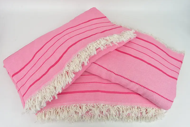Bachelorette Party Items, Woven Blanket, Boho Throw Blankets, Unique Gift, Bachelorette Gifts, Beach Wedding Favor, 100x80 Cotton Striped Towel - 6