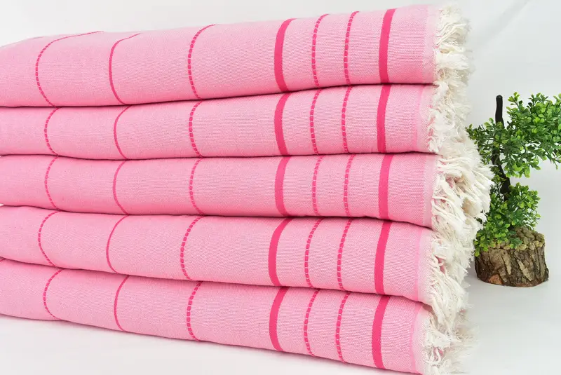 Bachelorette Party Items, Woven Blanket, Boho Throw Blankets, Unique Gift, Bachelorette Gifts, Beach Wedding Favor, 100x80 Cotton Striped Towel - 3