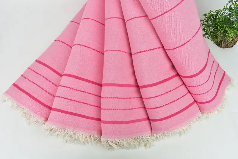 Bachelorette Party Items, Woven Blanket, Boho Throw Blankets, Unique Gift, Bachelorette Gifts, Beach Wedding Favor, 100x80 Cotton Striped Towel - 4