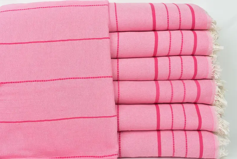 Bachelorette Party Items, Woven Blanket, Boho Throw Blankets, Unique Gift, Bachelorette Gifts, Beach Wedding Favor, 100x80 Cotton Striped Towel - 1