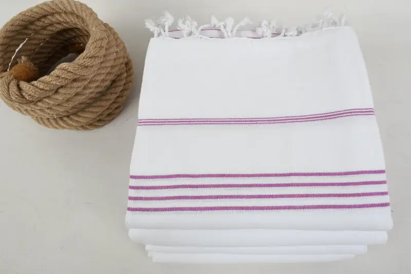Türkisches Handtuch, umweltfreundliches türkisches Handtuch, Beachhandtuchgeschenk, 70x40-Baumwollstreifenhandtuch, Brautduschengeschenke, Brautpartygeschenke - 4