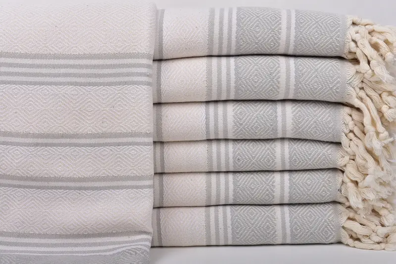 Turkish beach towel, Wedding Gift For Bride, Bridesmaid Gift Towel, Peshtemal Towel, Luxury Turkish Bath Towel, 70x40 Cotton Diamond Towel - 1