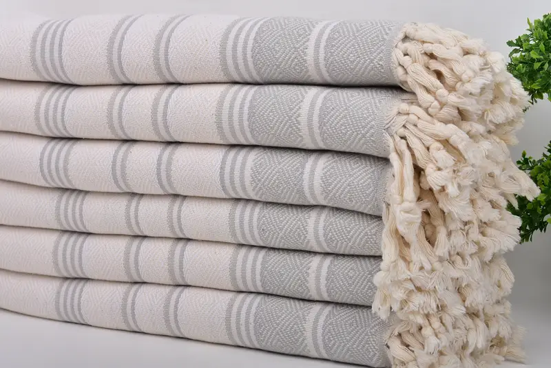 Turkish beach towel, Wedding Gift For Bride, Bridesmaid Gift Towel, Peshtemal Towel, Luxury Turkish Bath Towel, 70x40 Cotton Diamond Towel - 3