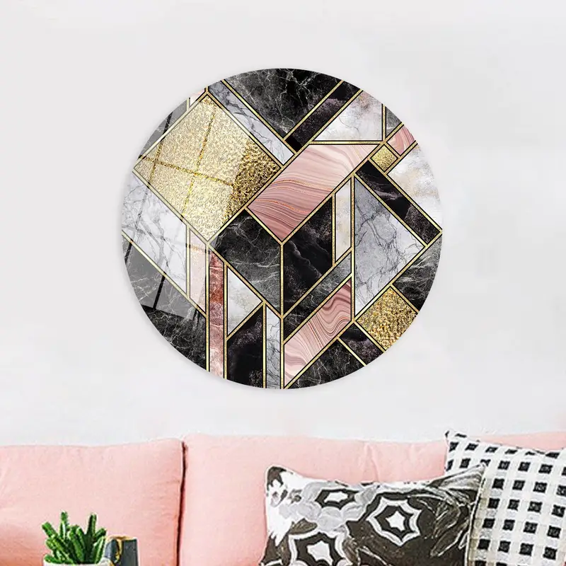 Elegant Gray Marble Printed Canvas: Modern Luxury Decor