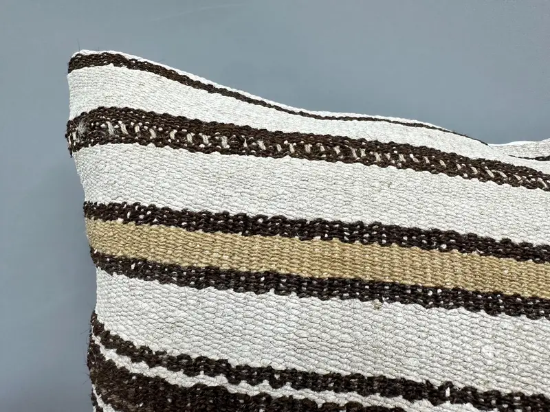 24x24 White Cushion, Interior Designer Pillow, Pet Cushion Case, Kilim Rug Pillow Sham, Boho Pillow Sham Cover, Turkish Kilim Pillow, Pillow Cover - 5