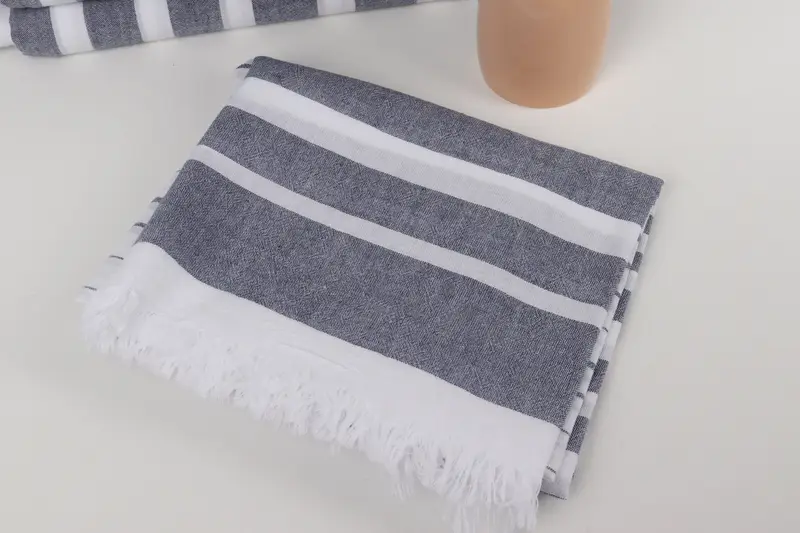 64x40 Cotton Striped Towel, Monogram Turkish Towel, Bachelorette Party Gifts Bridesmaids, Yoga Towel, Custom Wedding Gifts, Customized Towels - 5