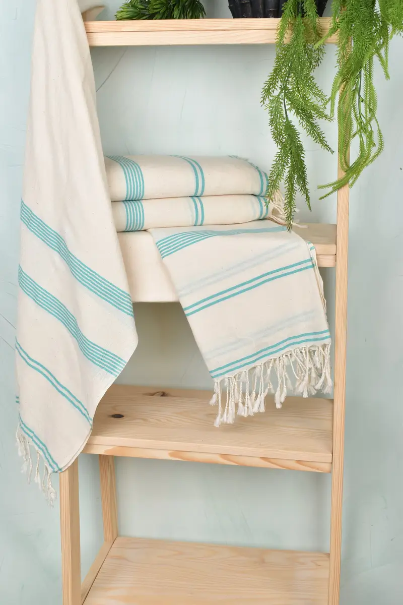 Wedding Towel, 80x36 Cotton Striped Towel, Fouta towel, Turkish towel, Wedding For Favor, Bachelorette Gifts, Personalized Turkish Beach Towel - 6