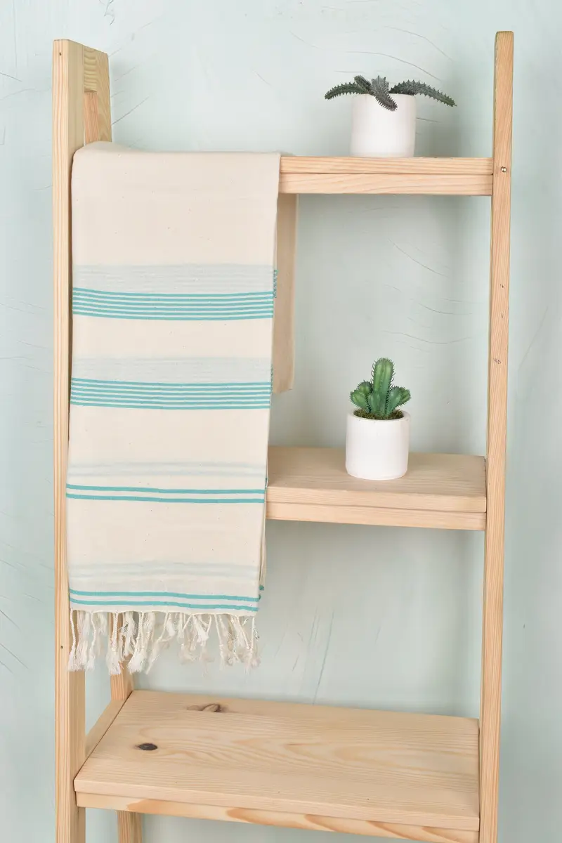 Wedding Towel, 80x36 Cotton Striped Towel, Fouta towel, Turkish towel, Wedding For Favor, Bachelorette Gifts, Personalized Turkish Beach Towel - 8