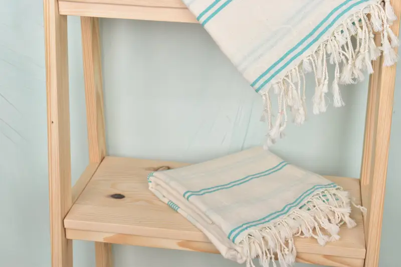Wedding Towel, 80x36 Cotton Striped Towel, Fouta towel, Turkish towel, Wedding For Favor, Bachelorette Gifts, Personalized Turkish Beach Towel - 5