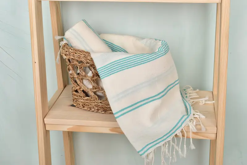 Wedding Towel, 80x36 Cotton Striped Towel, Fouta towel, Turkish towel, Wedding For Favor, Bachelorette Gifts, Personalized Turkish Beach Towel - 4