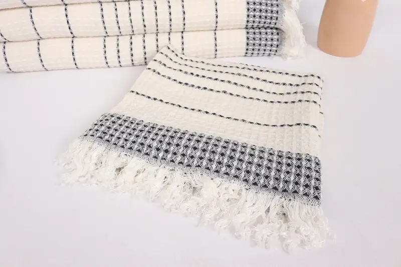 Bridesmaid Gifts, Monogram Hand Towel, Monogrammed Hand Towel, Bridesmaid Gift Towel, 40x20 Cotton Waffle Towel, Bridal Shower Favors, Organic Towel - 5