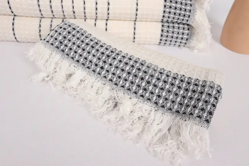 Bridesmaid Gifts, Monogram Hand Towel, Monogrammed Hand Towel, Bridesmaid Gift Towel, 40x20 Cotton Waffle Towel, Bridal Shower Favors, Organic Towel - 4