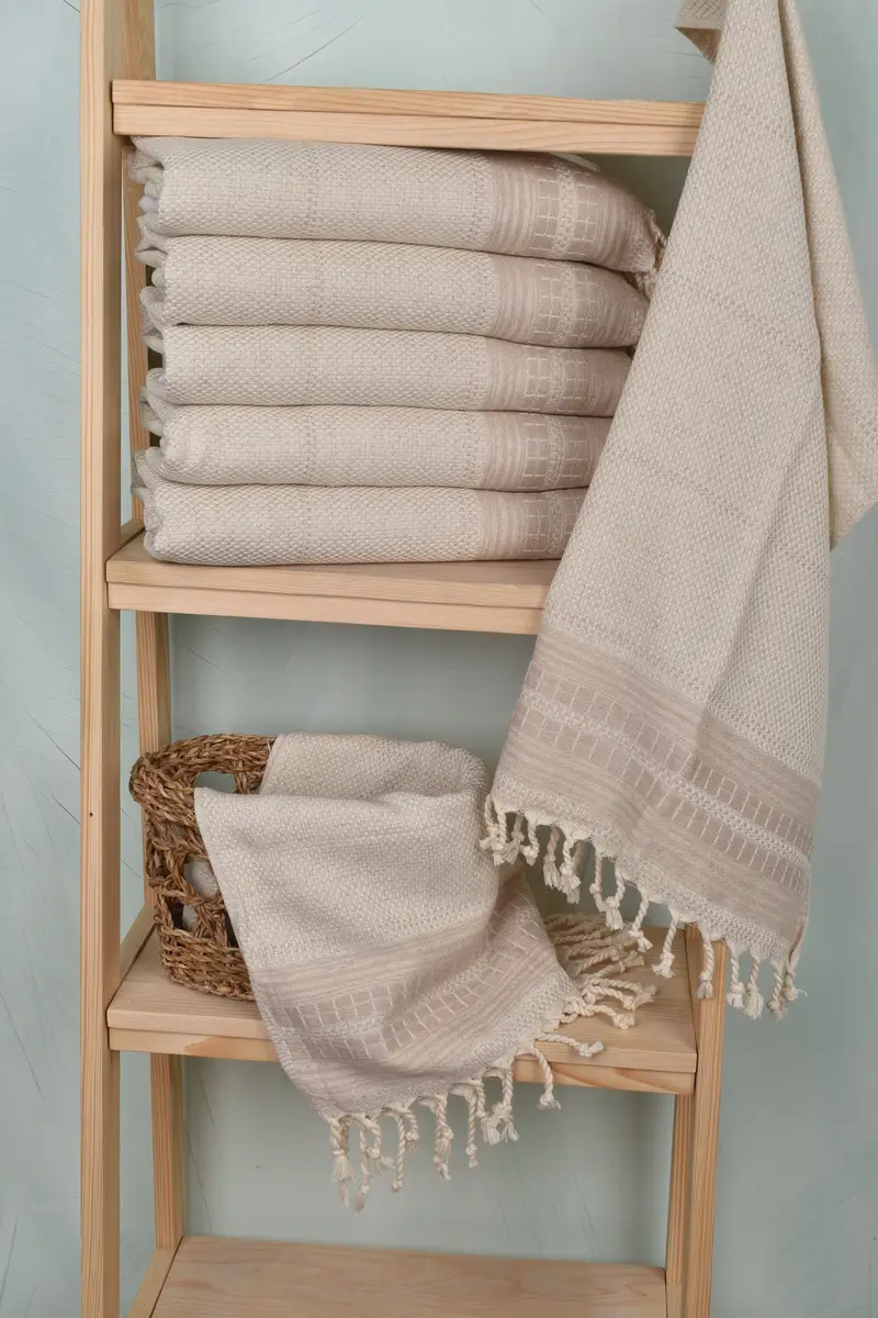 Wedding Gift, 40x20 Linen Striped Towel, Personalized Wedding Gift, Wedding Gift Kitchen Towel, Monogram Hand Towel, Monogrammed Hand Towel - 3