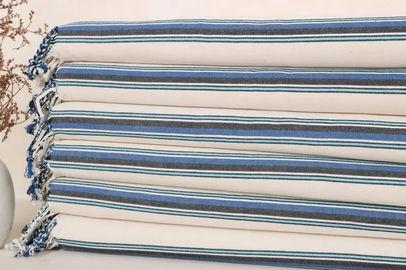 Personalisiertes Geschenk, Geschenk für sie, 36x20 Baumwollstreifenhandtuch, frohe Weihnachtsgeschenke, personalisiertes Geschirrtuch, Hochzeitsbevorzugungen, Geschenk für die Wohnkultur - 2